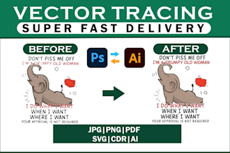 vector tracing, redraw logo, vector illustration