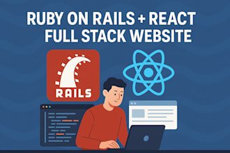 build you a fullstack ruby on rails and react website