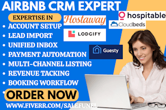 setup airbnb CRM hostaway guesty lodgify hosthub cloudbeds beyond hospitable com