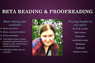 read your work and provide feedback and corrections