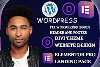 design divi website with divi theme lovable ai into elementor portfolio website
