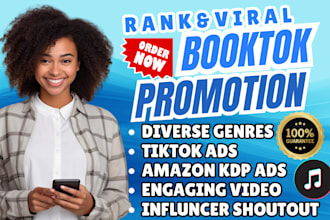 booktok marketing book promotion tiktok video ads amazon kdp book promotion seo