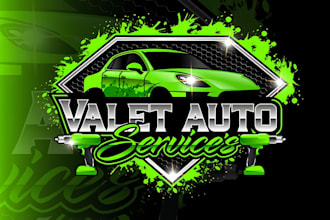 do automotive, auto detailing, car racing and car wash logo