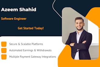 develop a secure crypto investment, MLM, or banking website