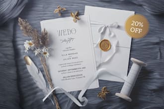 design elegant and custom wedding invitations