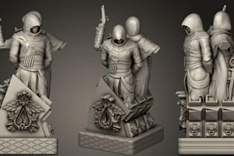 forge 3d character spacecraft action figure heroes and toys, miniature stl file