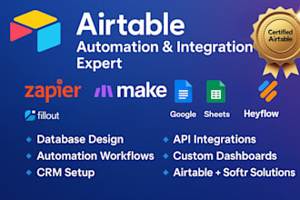 do airtable interface, database design, airtable automation, project management