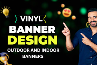 design vinyl banner for business, events, or marketing, real estate billboard