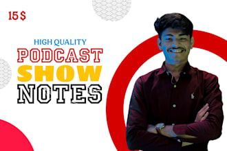 write podcast show note for higher reach