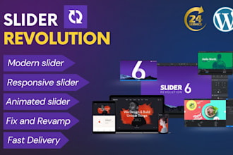 design slider revolution, website slider, fix issue