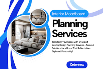 do custom mood board and shopping list for your interior design vision