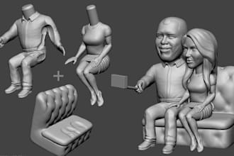 sculpt 3d funko pop chibi art articulated figures bubblehead for 3d printing