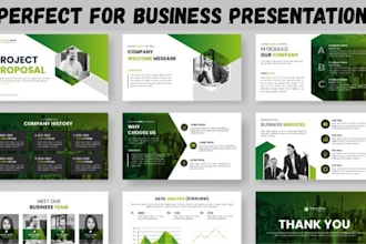 create business powerpoint presentation, pitch deck or google slides