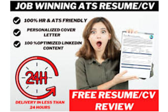 professional ats resume writing cover letter linkedin profile executive resume