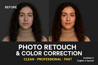 professionally retouch and color correct your photos