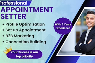 be your linkedin b2b sales manager and appointment setter
