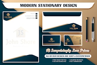 do professional business card design, letterhead and stationery