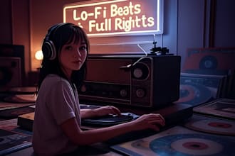 produce unique lofi beats, chill lofi jazzy hip hop music