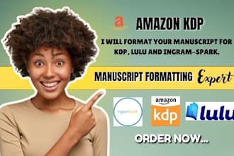 format your manuscript for KDP, lulu and ingramspark, seasons book formatting