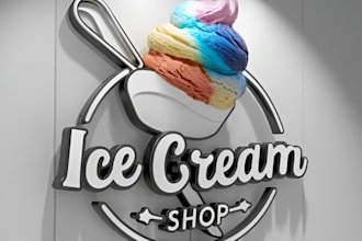 do ice cream, candy, chocolate, bakery, sweets, or food logo