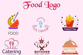do food, bbq, cafe, coffee shop and restaurant logo