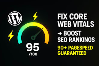 fix core web vitals lcp, cls wordpress speed optimization SEO boost