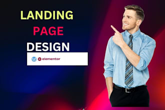 build wordpress landing page design,sales page,squeeze page using elementor pro