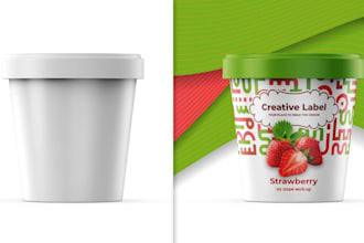 design realistic product mockups with smart objects