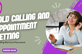 do cold calling lead generation for vending machine business