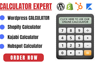 custom interactive calculators for wordpress, shopify, hubspot, kajabi, and wix