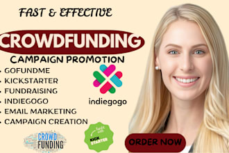 provide real backer list for kickstarter gofundme, viral crowdfunding campaign