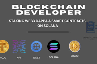 develop erc20 and bep20 tokens, along with smart contracts