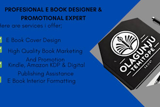 create an ebook front cover design, spine design, back cover design