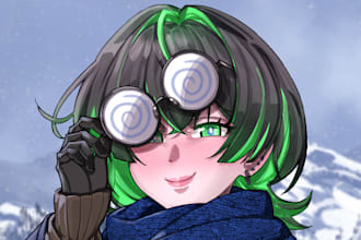 draw anime arts and oc illustrations