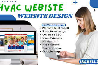 design hvac plumbing electrical handyman website for booking call google ranking