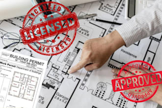 draw stamp architectural drawing autocad 2d floor plan mep site plan city permit