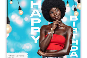 create a birthday flyer for you