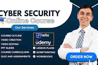do cybersecurity online course content, information security, and video course
