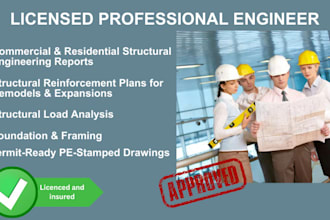 do civil engineer for grading, drainage, structural design and calculations