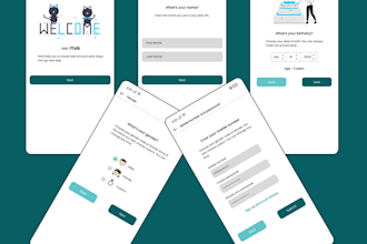 design onboarding screen, splash screen, icon for your mobile app