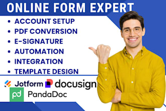 setup jotform workflow google form typeform docusign pandadoc wpform qualtrics