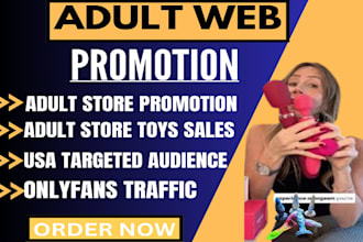 do adult web promotion, adult toys, adult shopify store, erotic books