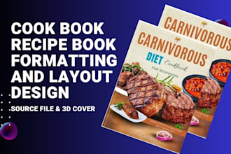beautiful cookbook cover and recipe book cover design