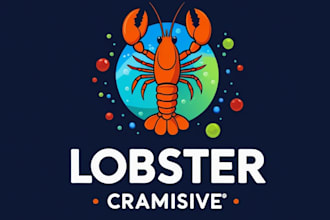 design unique lobster logo with unlimited revision