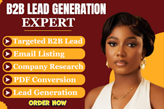 do b2b lead generation, linkedin lead generation and build a prospect email list