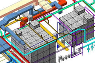 design hvac, electrical, plumbing mep drawing and commercial permit plans