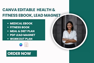 design health, fitness ebook, work plan, training guide, lead magnet