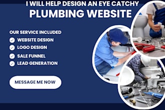 design plumbing, cleaning, hvac, roofing website