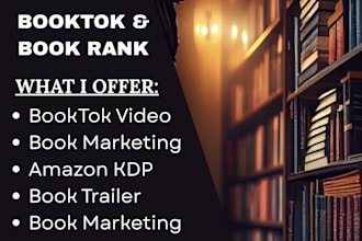 viral bookrank booktok promotion tiktok video ads ebook kdp marketing