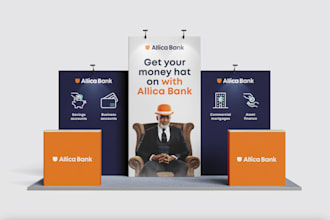 design an exhibition stand or trade show booth